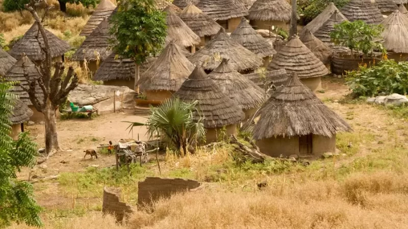 Cases traditionnelles Bassari et Bédik